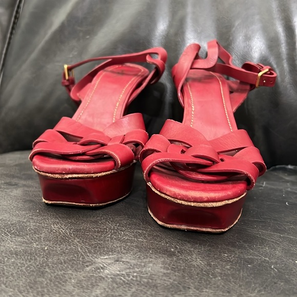 YSL Red River Gauche Heels Sz 42 or 12 - Picture 7 of 14
